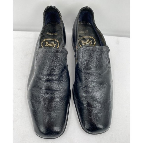 Men's BALLY of Switzerland JETSTREAM Black Leather Loafers Dress Shoes Sz 7 E - Picture 9 of 11